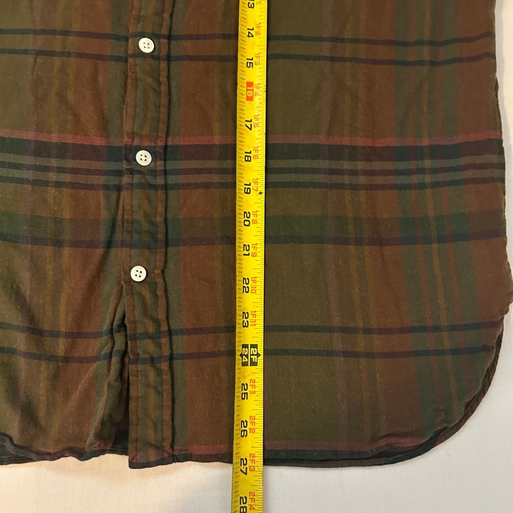 Polo Ralph Lauren Denim & Supply Men's L Brown Plaid Button Down Casual Shirt - Picture 6 of 6